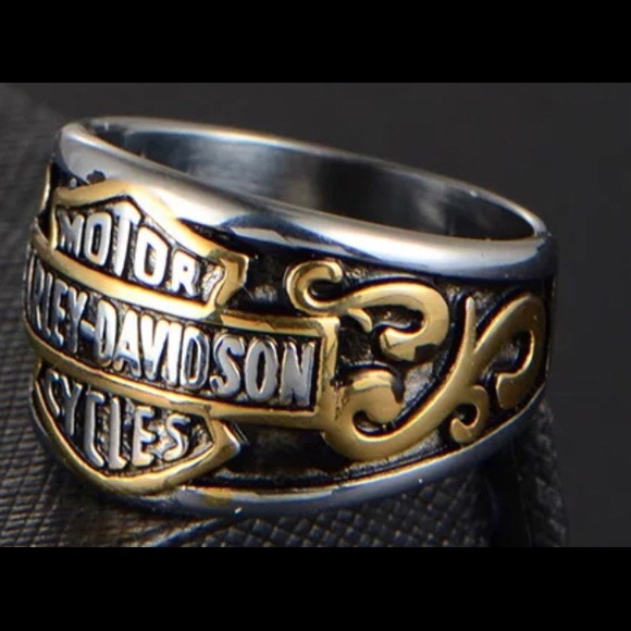 Harley Davidson Mens biker ring - Picture 3 of 5